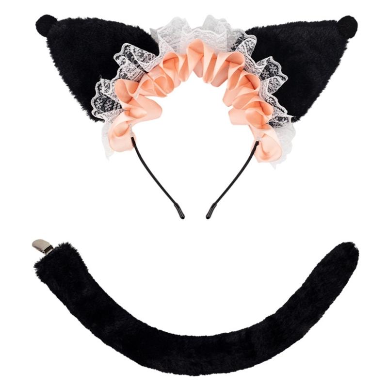 Cartoon Cats Plush Headband Soft And Comfortable Hair Accessories For Children Teens And Cartoon Loving Adults