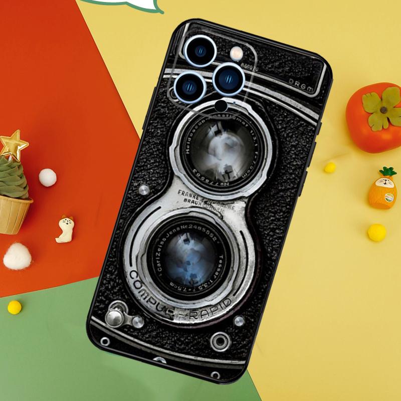 Ретро Камера Винтажный Чехол Для iPhone 14 13 12 11 15 16 Pro Max Mini X XR XS Max 8 7 14 15 16 Plus Чехол Funda