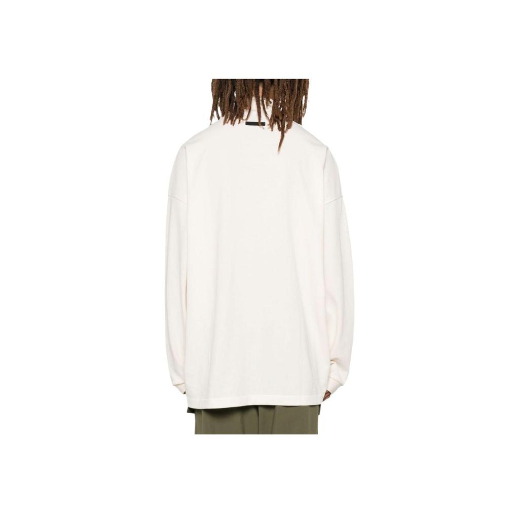 Fear of God Мужские топы-поло Essentials Pique с длинными рукавами, кремовые 125BT244322F
