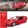 Chevrolet Corvette C7 Grand Sport Симуляция Литая модель и игрушечный автомобиль Машинка с инерционным механизмом и открывающимися дверями RMZ city 1:36 Металлических Моделей Суперкаров