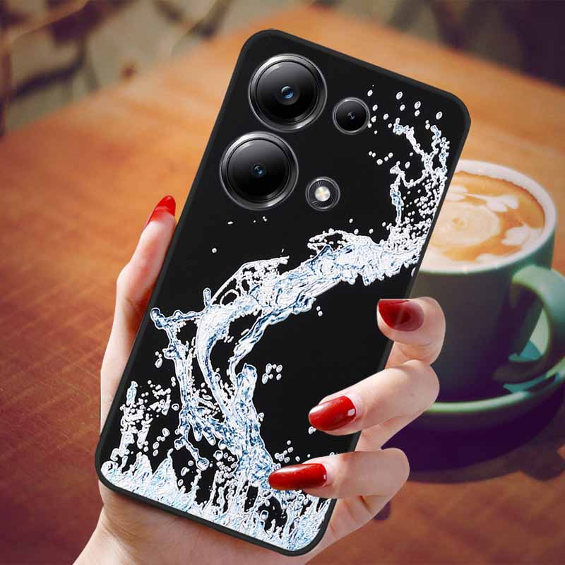 For Redmi Note 13 Pro 4G Case Flower 3D Relief Silicon Soft Phone Back Cover for Xiaomi Redmi Note13 Pro 4G Protection Shell TPU