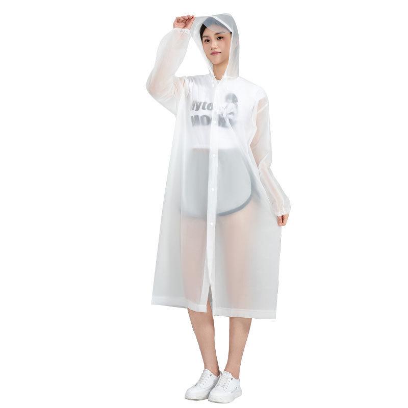 Длинный дождевик, дождевик на все тело, одноразовый, толстый, верхняя одежда для взрослых, дождевик на одного человека, портативный для использования на открытом воздухе