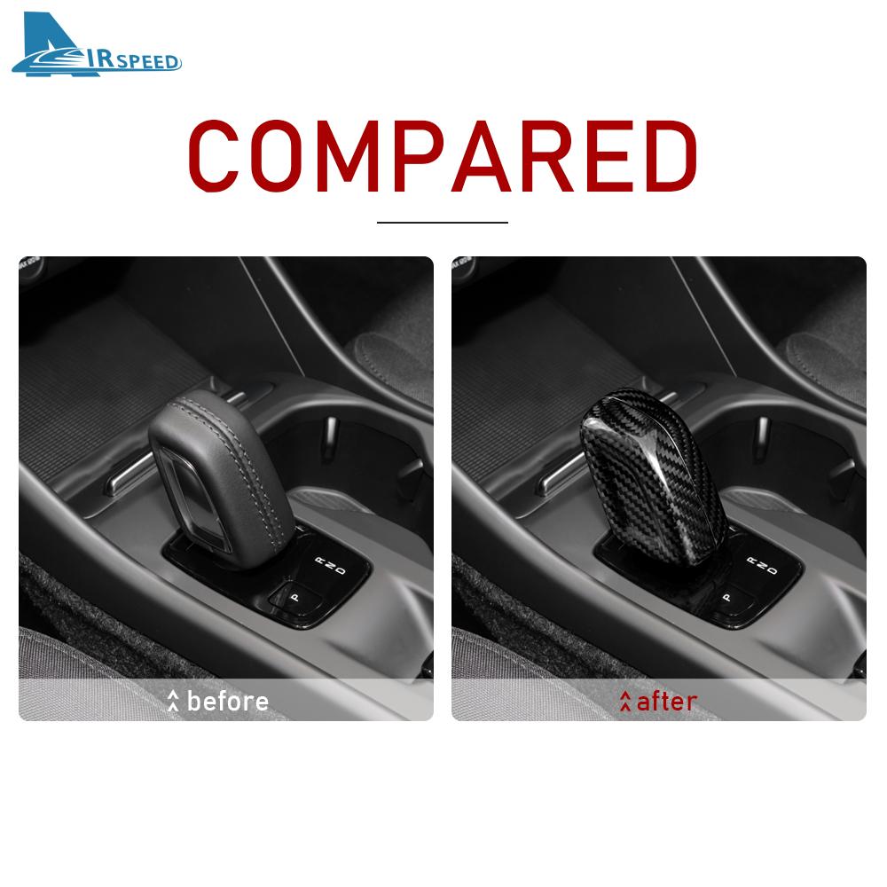 Carbon Fiber Gear Shift Collar Cover for Volvo XC40 XC60 XC90 V60 V90 S60 S90 2020-2022