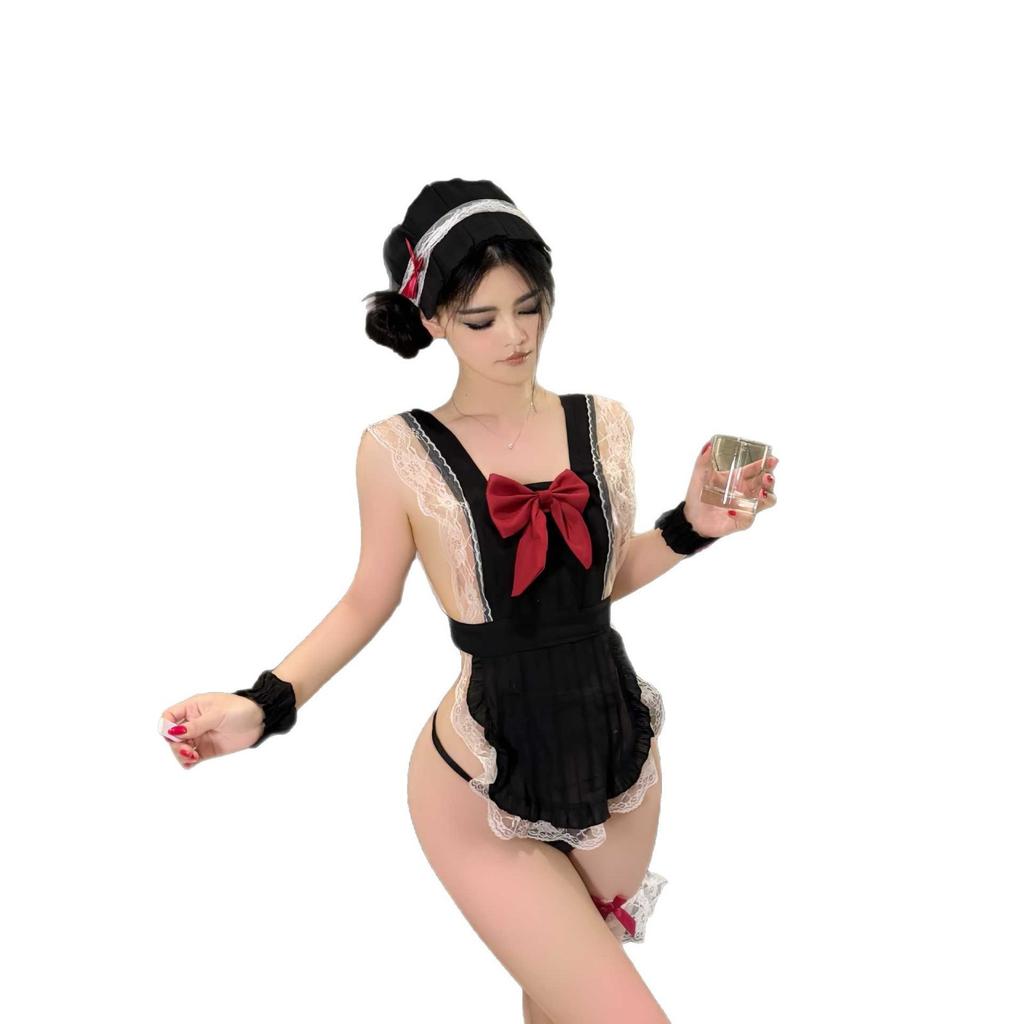 Сексуальная одежда чистое желание горничная повар соблазнение чулки форма горничной страсть бесплатный костюм