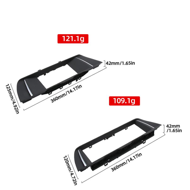 For BMW 5 Series F10 F18 ID4 Painted Piano Black Radio Frame LCD Display Screen Decorative Frame 10.25 Inch 6.5 Inch Display
