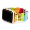 TEMU Императорский Камень Эластичный Ручной Ряд Apple Watch с Браслетом Умный Браслет Украшения Браслет Украшения