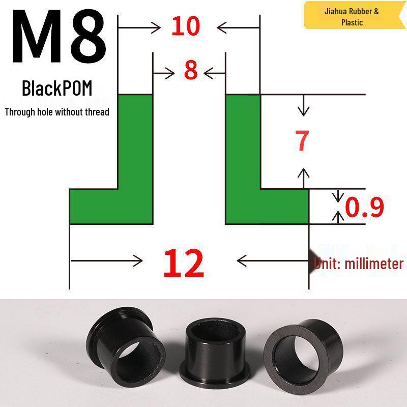 Т-образная нейлоновая прокладка-шайба с резьбой M3-M35, изолирующий спейсер