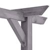 Garden Pergola Gray 400 x 40 x 205 cm Pressure Treated Pine Wood