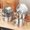 Anti-scald Steamer Steaming Grid 304 Stainless Steel Food Rack Multi-Function Drain Basket  Kitchen