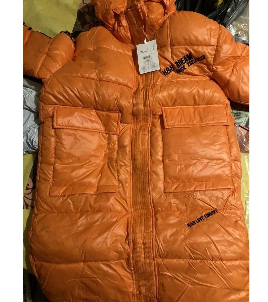 Women Long Winter Jacket Glossy Hooded Windproof Warm BIO Down Coat Oversize Cotton Padded Parkas