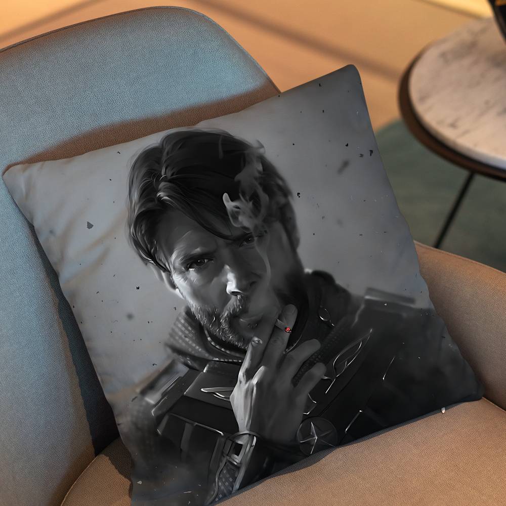 Cool Soldier Boy Movie Homelander Cushion Cover Suitable For Sofa Car Bedroom Office Cushions Decorative Pillow Case
