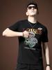 European Station High-End Embroidery Bear Ice Silk Short Sleeve T-shirt Male Fashion Brand Trend 2025 Summer New Arrival Men's Elbow-Sleeved Top