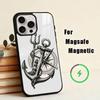 Anchor Compass N-Nautical Sailor   Phone Case For iPhone17,16,15,14,13,12,11 Plus,Pro Magnetic For Magsafe Wireless Charging