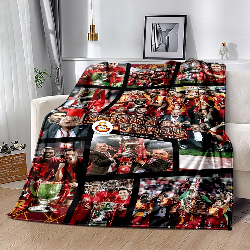 Galatasaray 220 Blanket Durable Comfort Suitable for Bedding Chair Couch Four Seasons Universal Digital Print