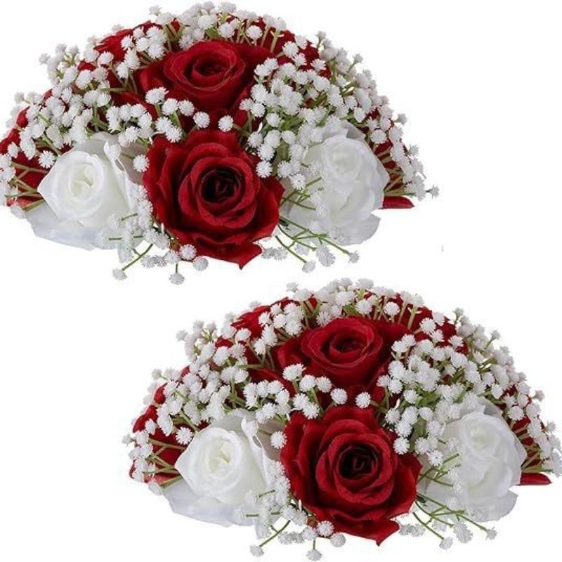 Simulation Flower Wedding Series Guide Ornament Dining Table Fake Flower Living Room Hotel Turntable Middle Desktop Decoration Flower