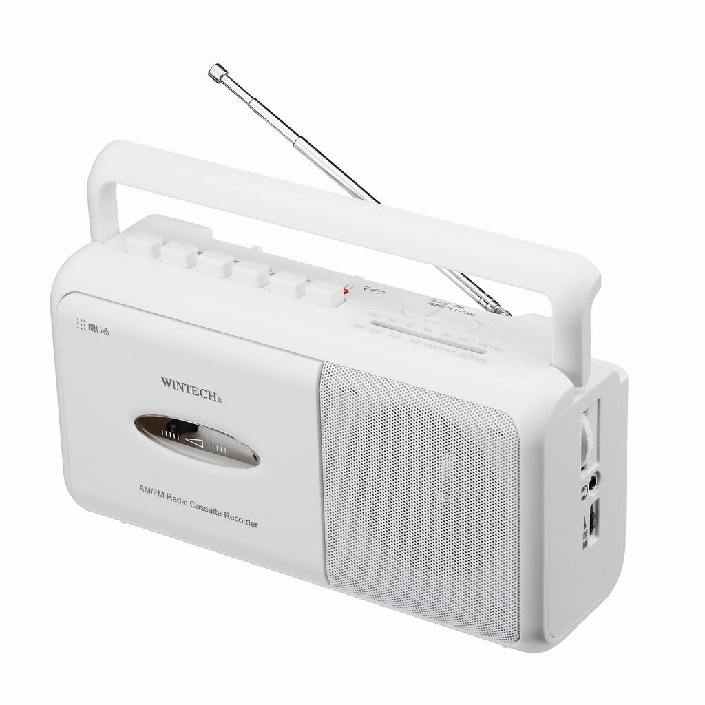 WINTECH Mono Radio Cassette Player White SCT-M110