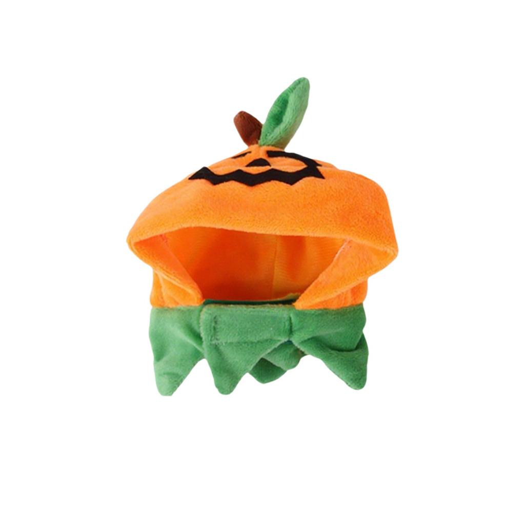 Halloween Cat Pumpkin Hat, Cute Pumpkin Holiday Decoration Pet Hat