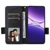 For Oppo A5 Pro 5G Case with Wrist Strap Litchi Texture PU Leather Wallet Phone Cover