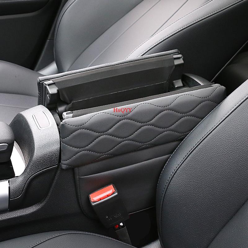 Center Console Armrest Box Cover Pad For Mercedes Benz A B CLA GLB GLA EQA EQB Class Leather Anti-Scratch Armrest Cushion