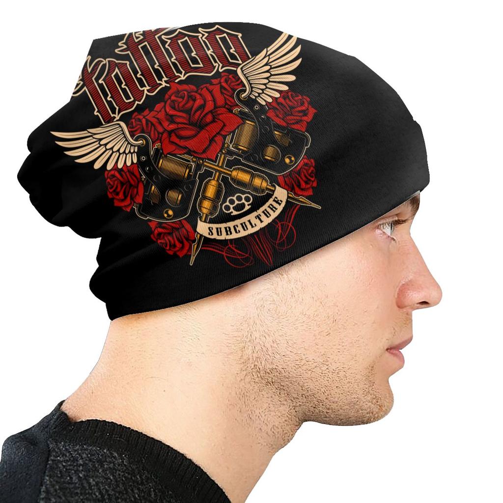 Tattoo Artist Inked Slouchy Beanie Unisex Women Custom Cool Winter Warm Skullies Beanies Hats Adult Tattooist Love Knit Bonnet Cap