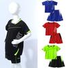 Bolalar O'g'il Yozgi 2 qismli Sport Kostyumi Yugurish Mashq Sport Kostyumi Qisqa Yengli Sport Printli Top va Shortlar To'plami