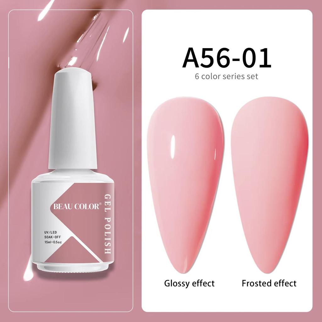 BEAU COLOR 15 мл пастельных цветов гель-лак для ногтей коллекция УФ/светодиодный лак гель для дизайна ногтей для профессионального маникюрного салона