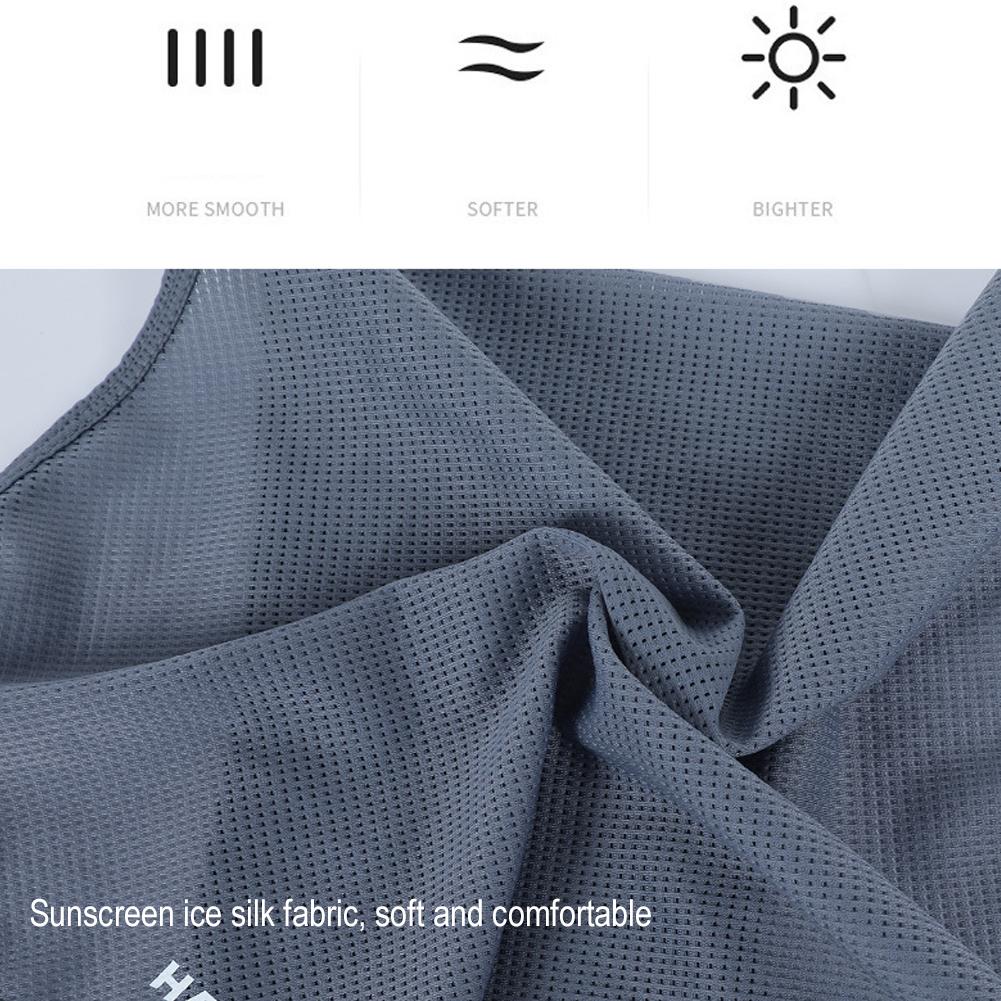 Летняя солнцезащитная маска, защитный шарф для шеи, быстросохнущая сетчатая дышащая анти-УФ-защитная маска для езды на велосипеде, рыбалки и пешего туризма, полумаска для лица