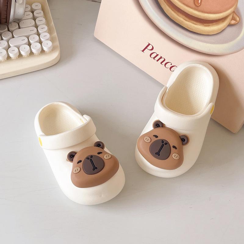 Детские тапочки Летние Мальчики Девочки Нескользящие Носимые Милые Детские Мультяшные Медвежьи Туфли Отверстия Оптовая Продажа Сандалии Для Малышей