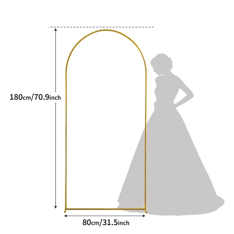 Золотая железная свадебная арка для декора разных размеров, простая сборка, структура для фона вечеринки