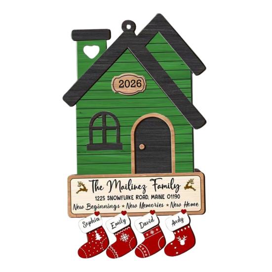 Housewarming Gifts for New House Wooden First Home Owners Gift New Home Ornament for Women