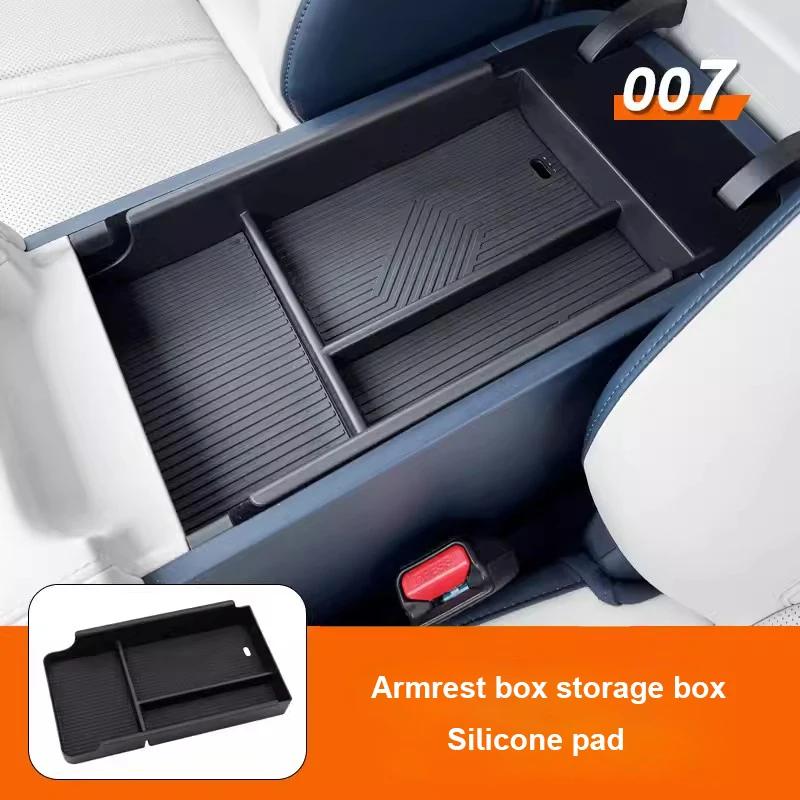 For ZEEKR 007 ABS Dashboard Storage Box Center Console Hidden Tray Behind Screen Car For Zeekr 007 Accessories Tidying