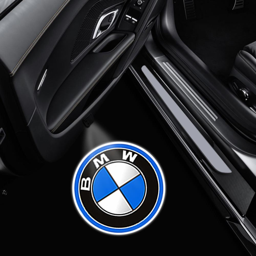MLKQ6 Car styling Auto Door LED Decoration Wireless Welcome Light Logo Projector For BMW 3 5 6 7 1 Series Z4 X3 X6 E81 E71 E90 E93 F30