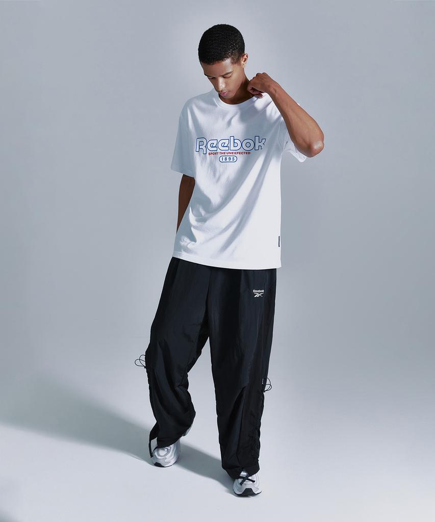 Reebok Базовая графическая футболка - Белая