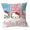Декоративные наволочки для подушек с цифровым принтом Hello Kitty, подходящие для дивана, спальни, автомобиля.