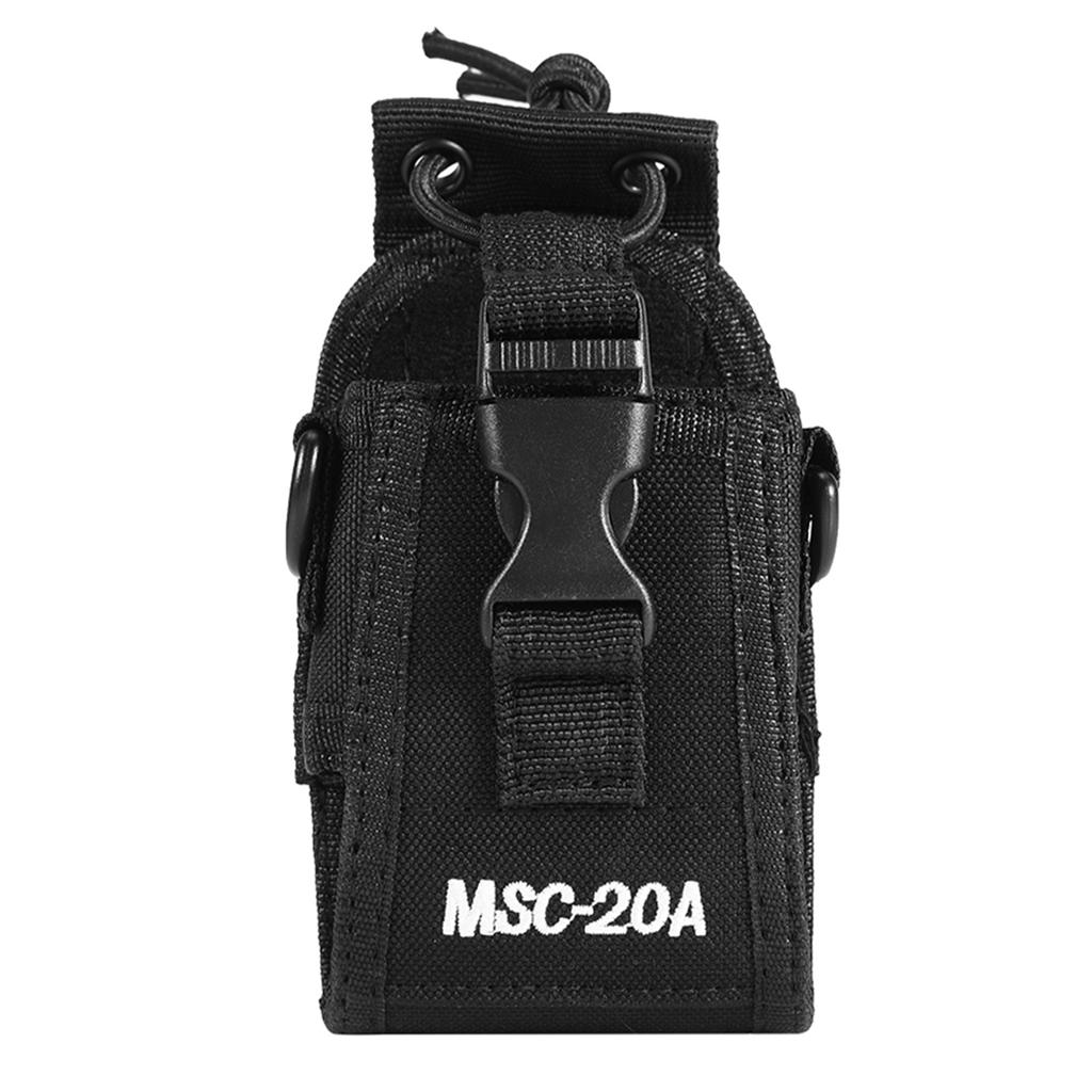 Black MSC 20A Nylon, Bag with Strap for ecouteur Pouch Case uv98 HYT Two Way Radio