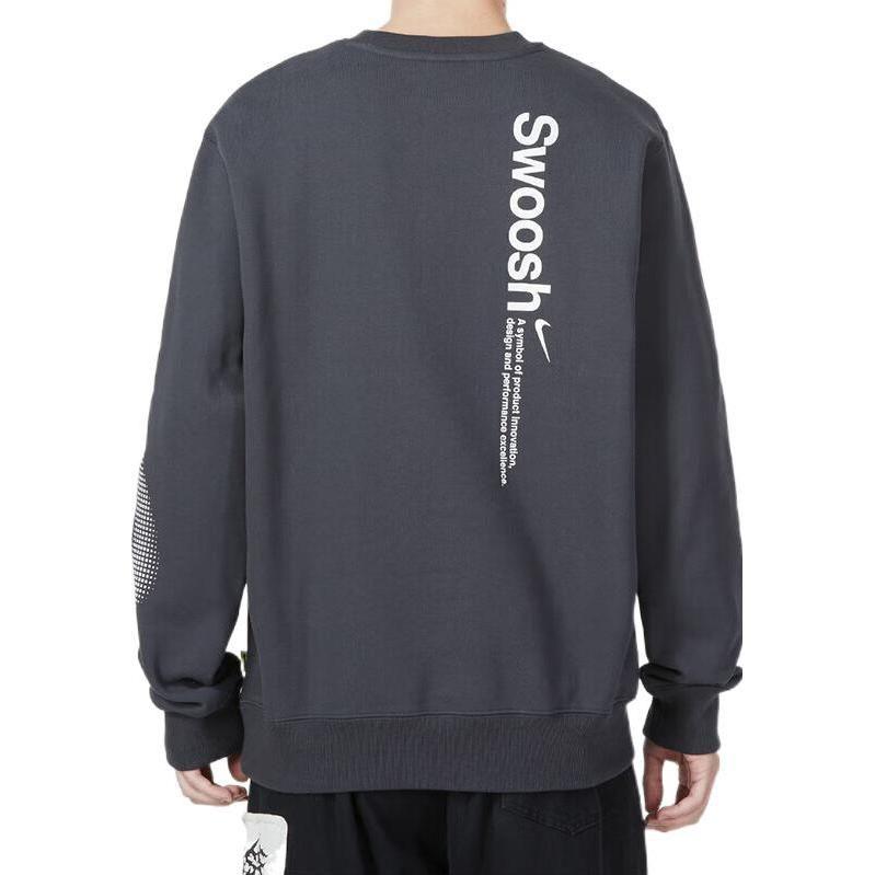 Nike Sweatshirts Men's Gray Crew Neck Moderate Regular FB1960-060