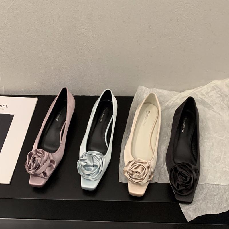 Трендовый модельер, женские туфли-лодочки с цветочным узором, модные женские повседневные туфли без шнуровки на плоской подошве, весенние женские удобные туфли с квадратным носком