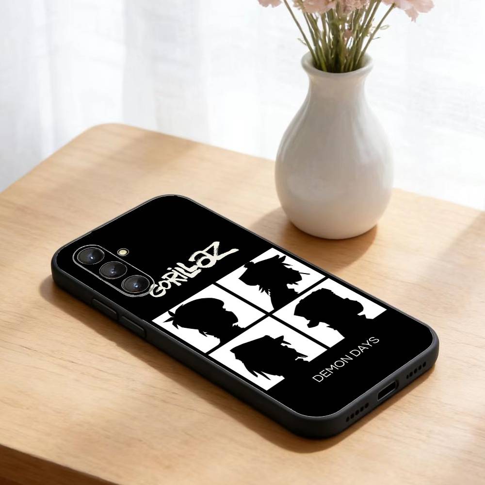 Комикс R-Rock Band G-gorillaz Чехол для телефона Samsung Galaxy A73,A21s,A22,A31,A52,A53,A71,A41 Мягкий черный корпус