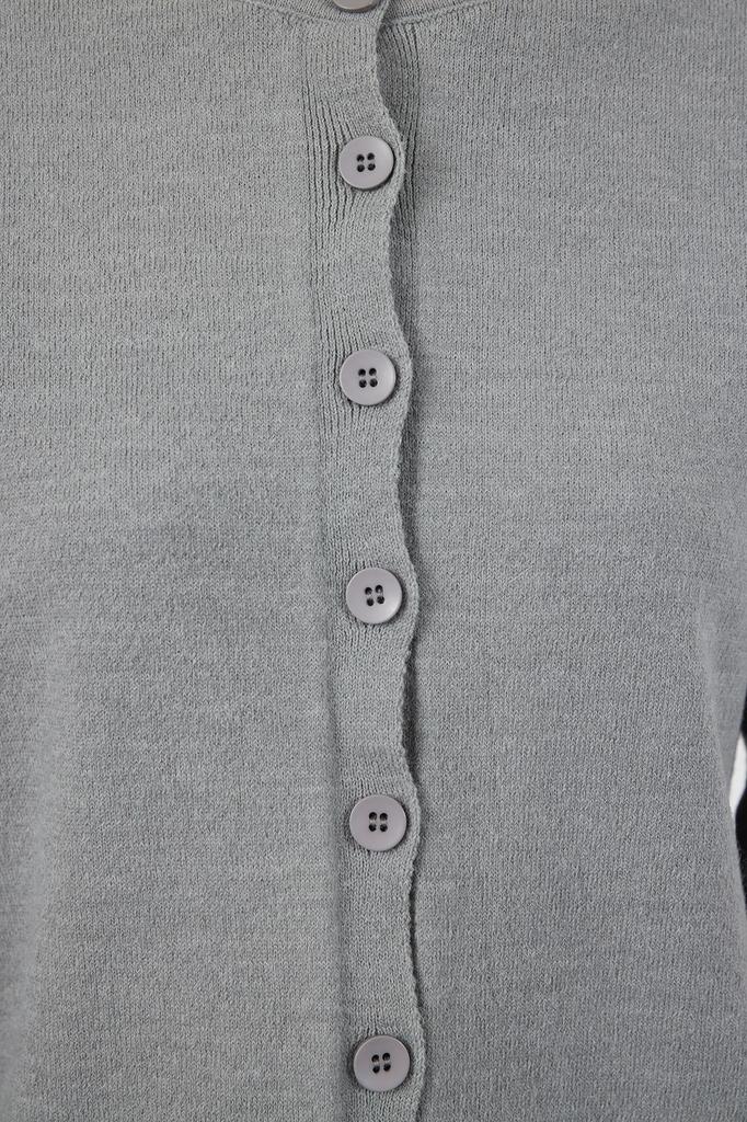 Women's Elegance Style Cardigan Navy Blue Woolen Jacket Look Knitwear Cardigan