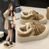 Platform Bread Shoes Women's 2025 Winter New Heightening Muffin Piled Warm Wool Cotton Shoes Casual Sports Board Shoes