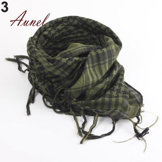 Modish Lightweight Plaid Tassel Arab Desert Shemagh KeffIyeh Scarf Wrap Pashmina