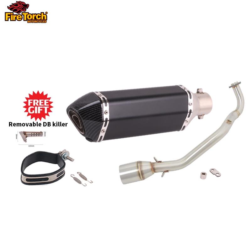 Slip On For YAMAHA Cygnus Gryphus 125cc Full System Motorcycle Exhaust Escape Moto Front Pipe Muffler With Reomvable DB Killer