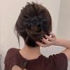 Fashion Flower Hair Clip Headdress Women Hair Clips Back Head Spoon Coiled Hair Hairpin Duckbill Clip Ponytail Clip
