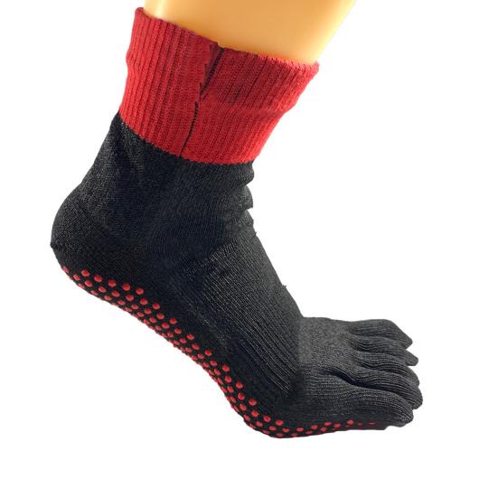 2 пары носков для заземления босиком для отдыха на пляже, кемпинга, пешего туризма, скалолазания Five Toes