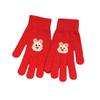 Winter Cartoon Cute Warm Gloves with Fingerless Touch Screen Students Versatile Cycling Cold-proof Minute-hand Knitted Gloves for Women