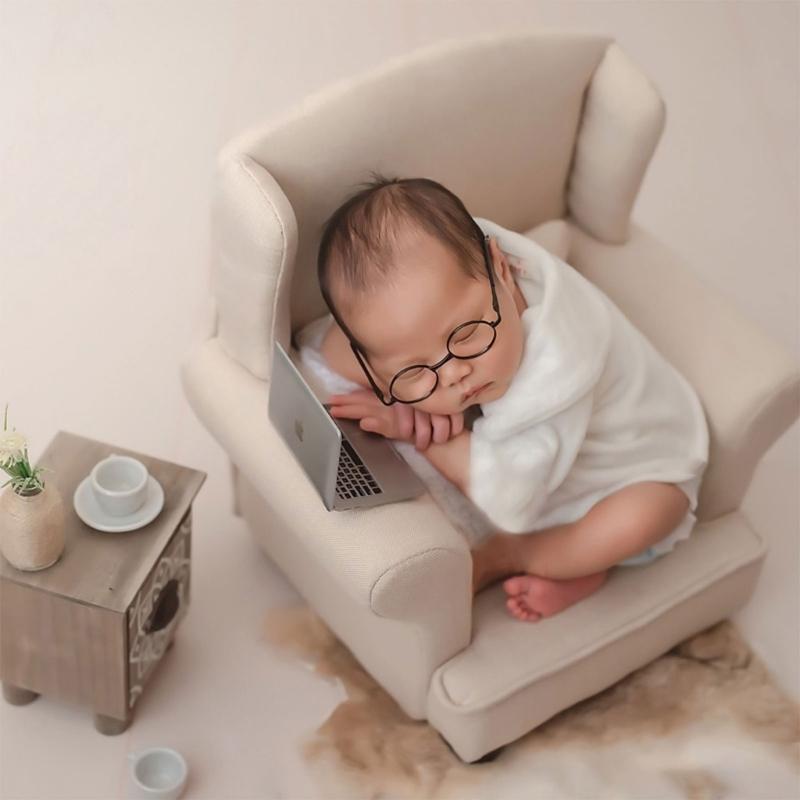 Новорожденный Фото Реквизит Пластиковый Ноутбук Реквизит для Детской Фотосессии для Младенцев Мальчиков или Девочек Складное Зеркало для Макияжа Прочный