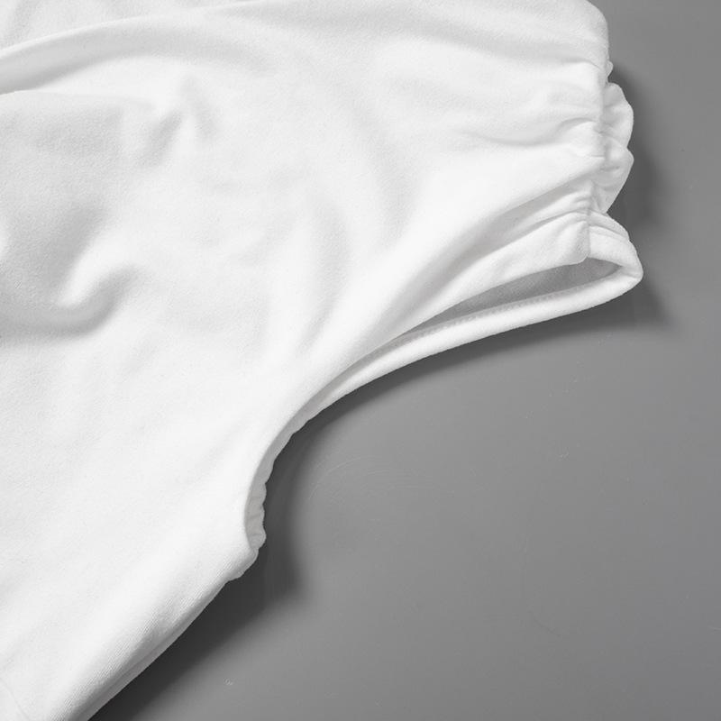 YYFS Женские модные повседневные летние весенние однотонные блузки и рубашки на одно плечо с коротким рукавом и принтом