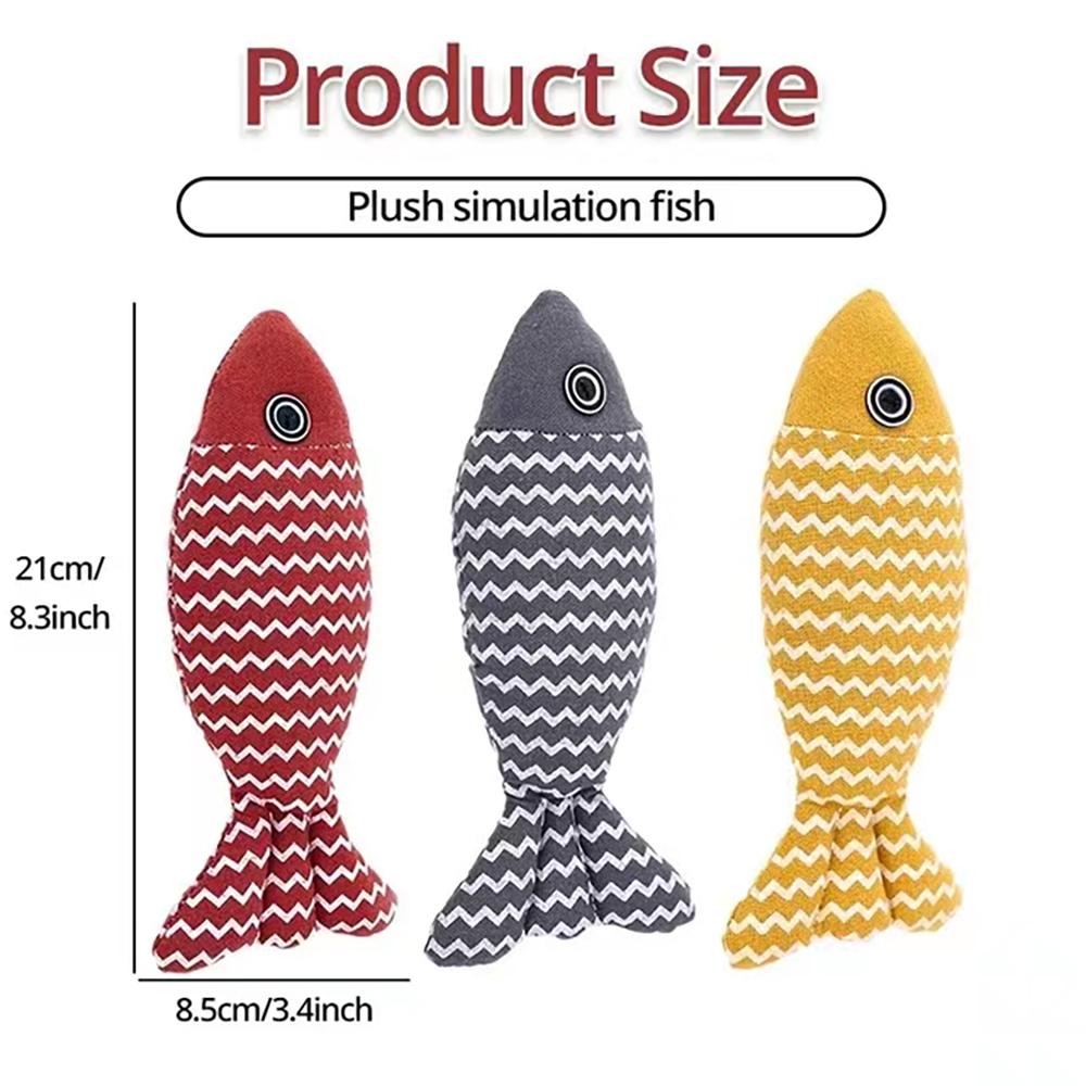 Cat simulation fish toy teasing stick self fun and relieve boredom supplies interactive simulation fish playing with cat toys