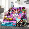 1pc Blanket - Game Grand Theft Auto Print Design,Lightweight Blanket for Sofa,Bed- Soft &Warm,Gift for All Seasons