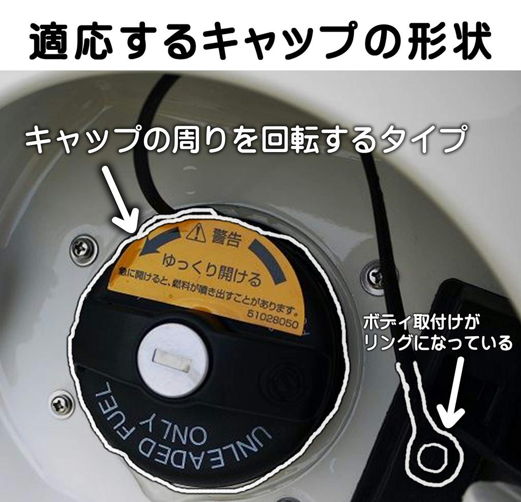 FIAT 500 Fiat Series Oiling Cap Rubber Cord Replacement Part, Stainless Steel Strap (Black) Attachment Tool Included